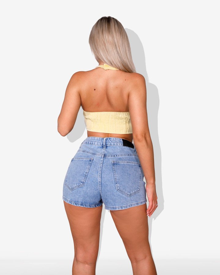 Backless halter