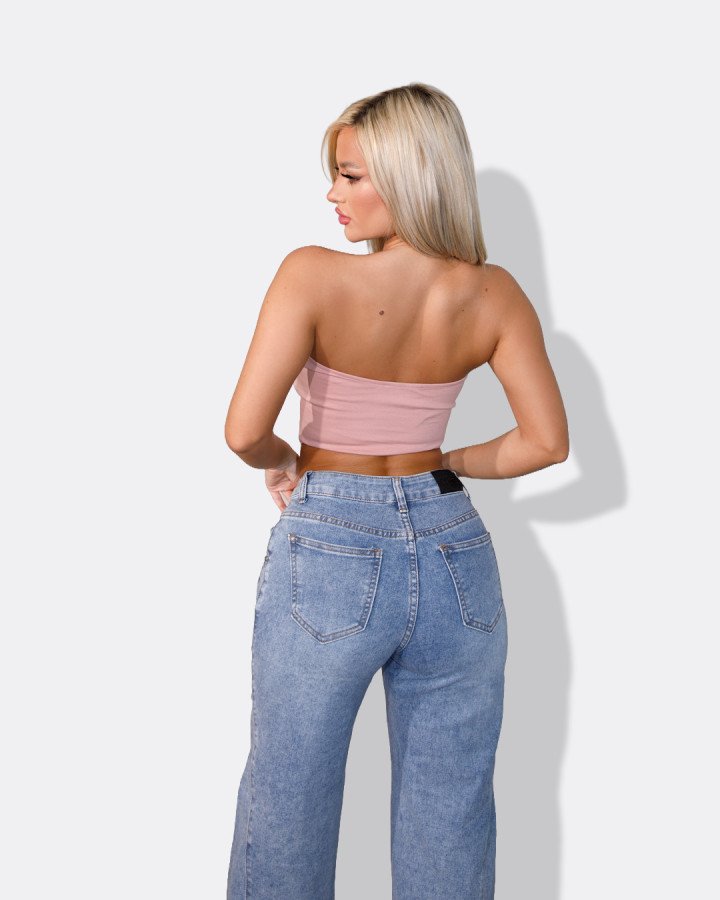 Strapless top-corset