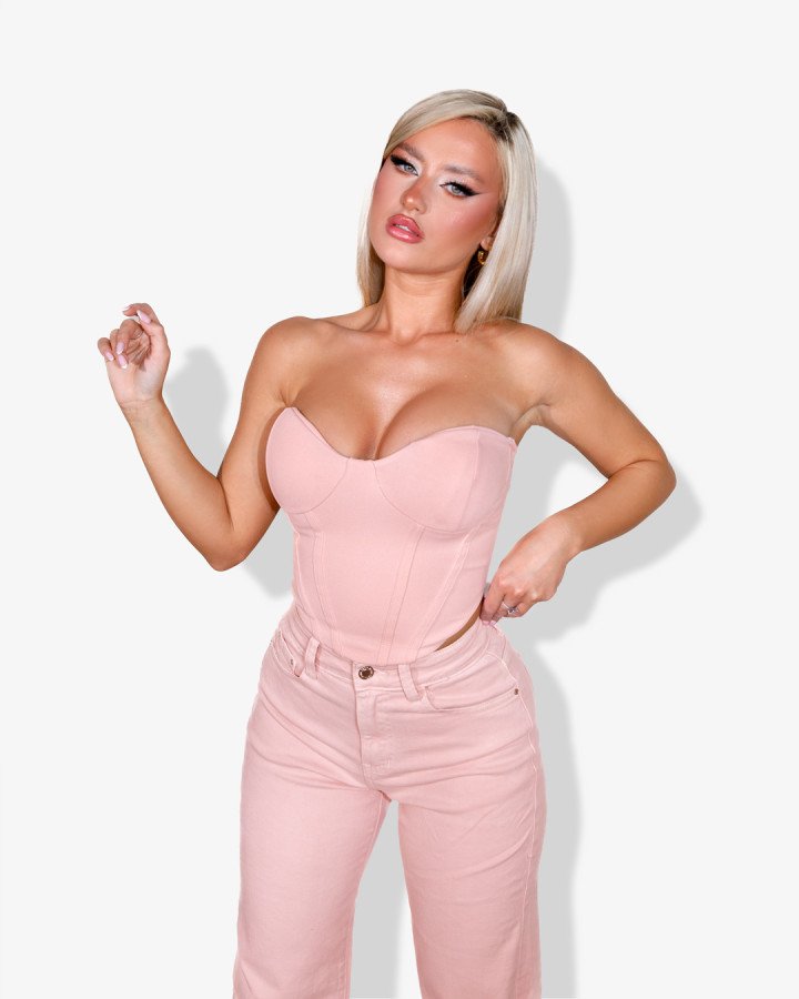 Crop-top corset