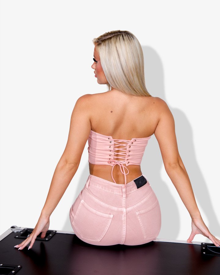 Crop-top corset