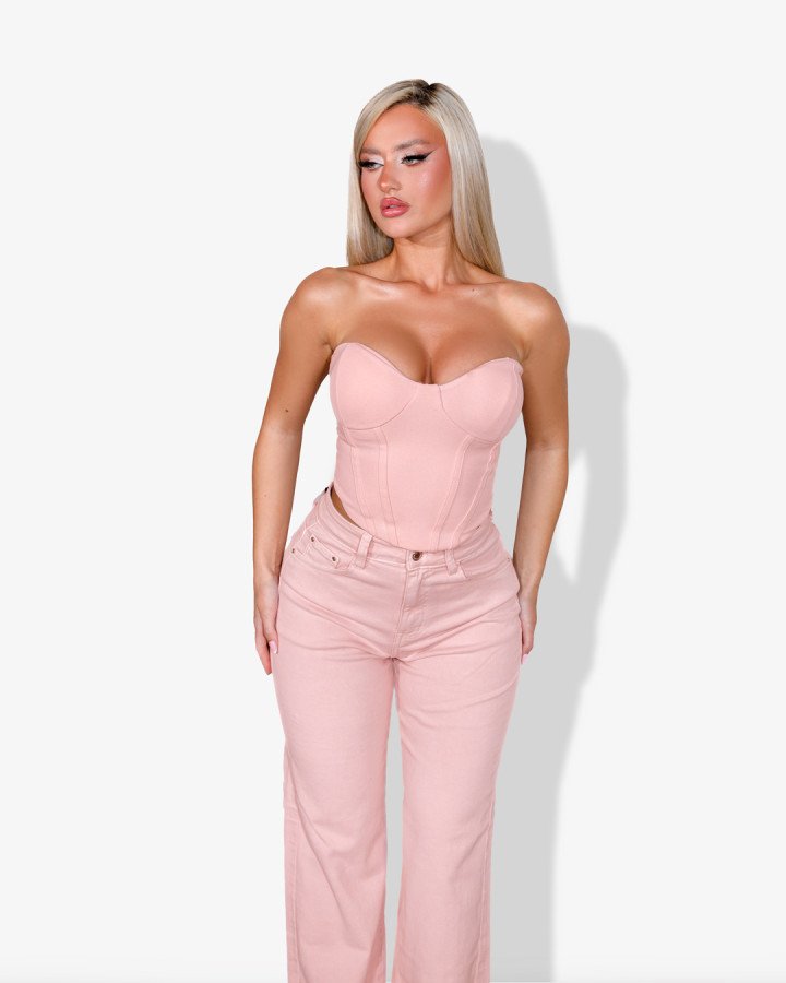 Crop-top corset