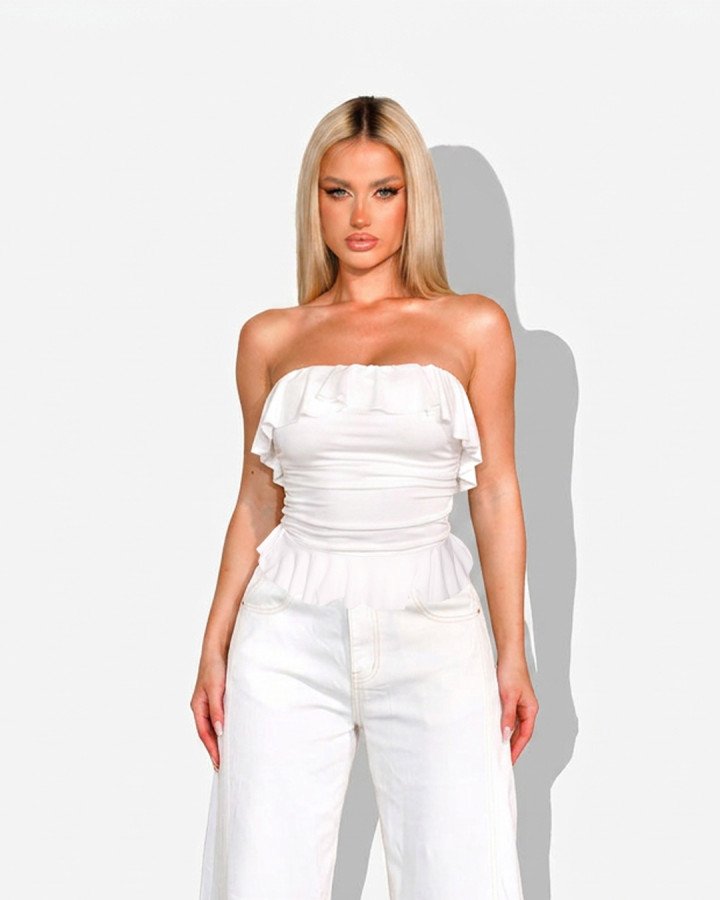 Strapless top