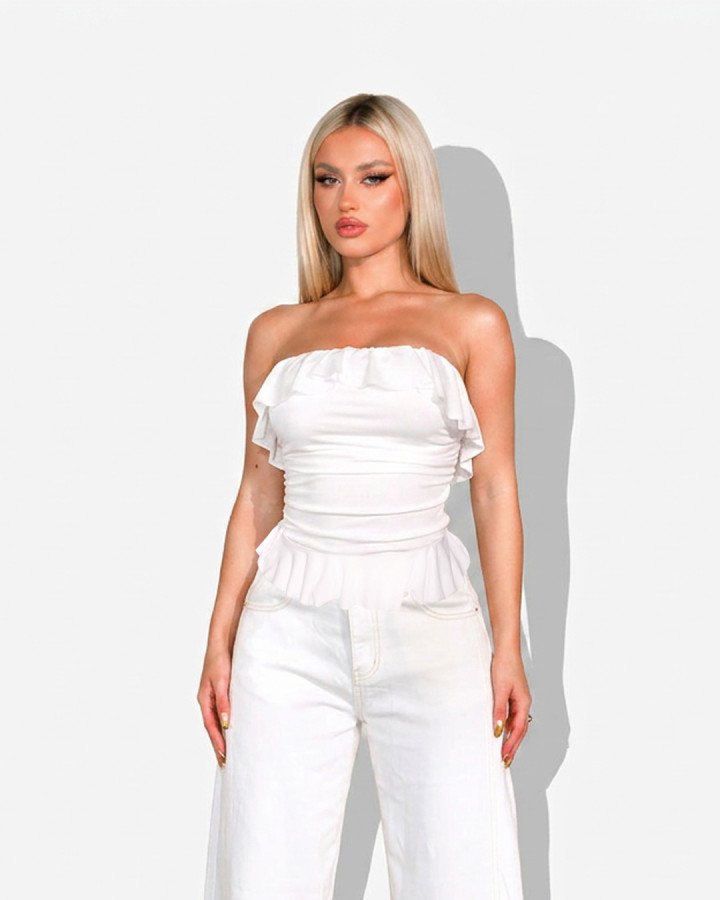 Strapless top
