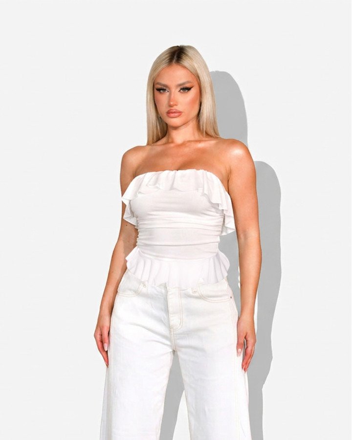 Strapless top