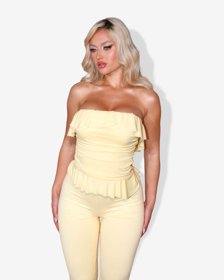 Strapless top