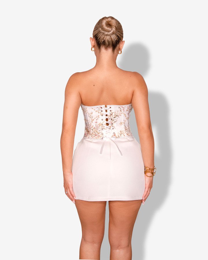 Strapless floral