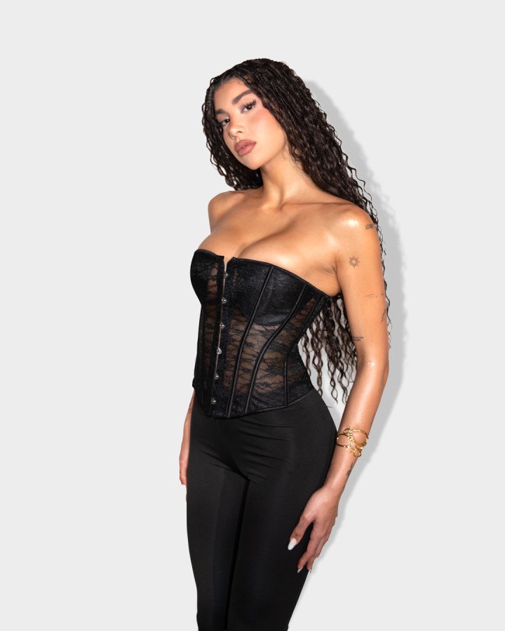 Lace strapless