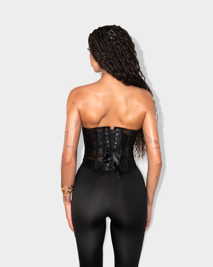 Lace strapless