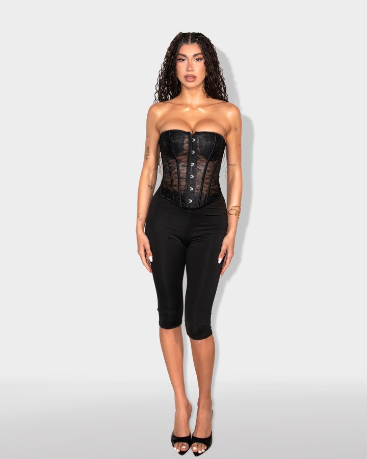 Lace strapless
