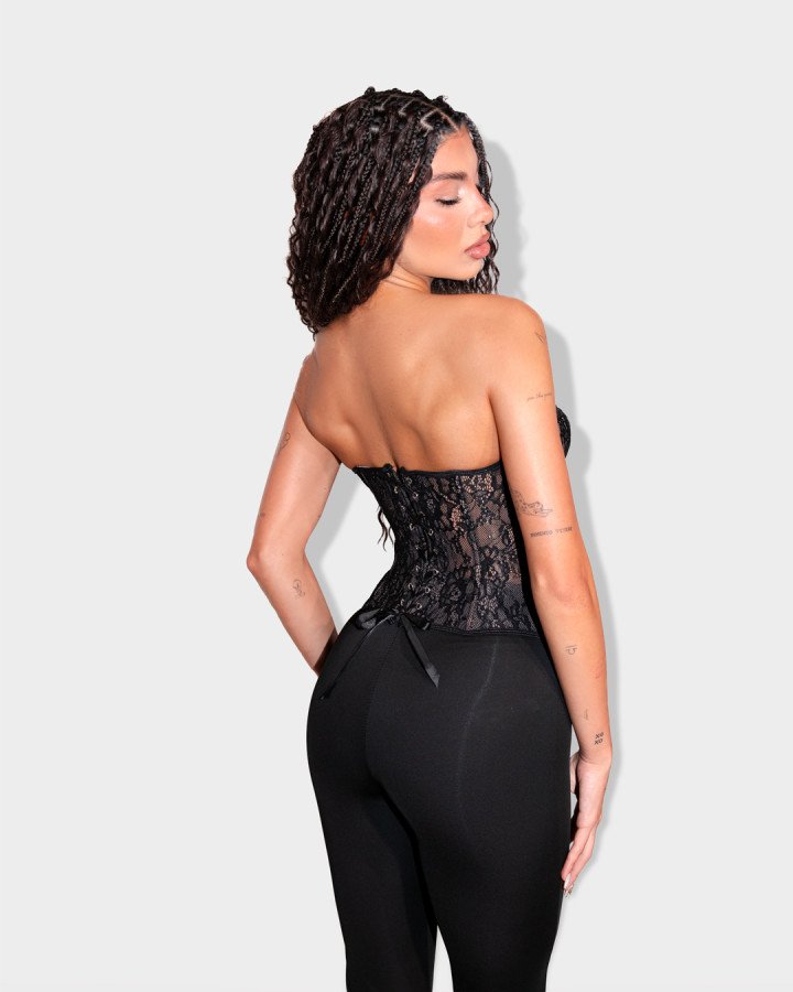 Lace strapless