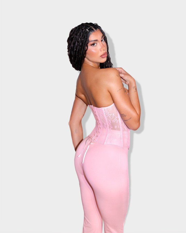 Lace strapless