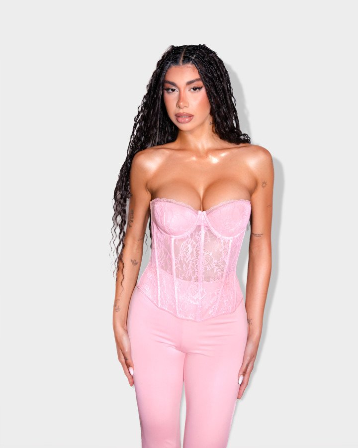 Lace strapless