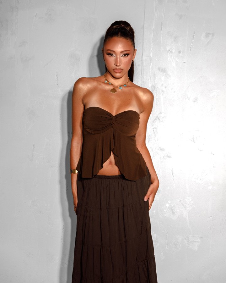 Strapless top
