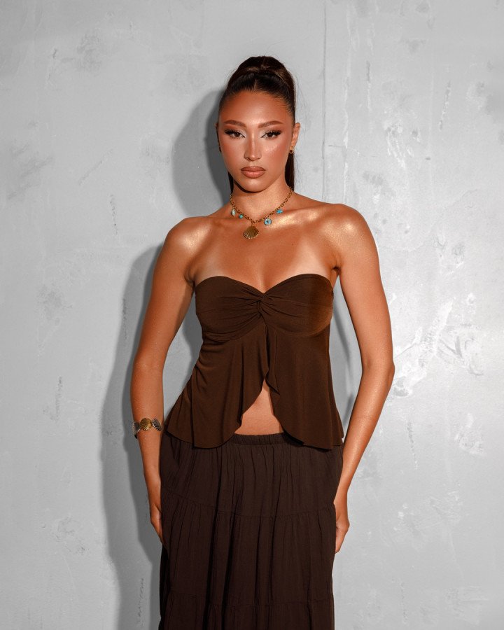 Strapless top