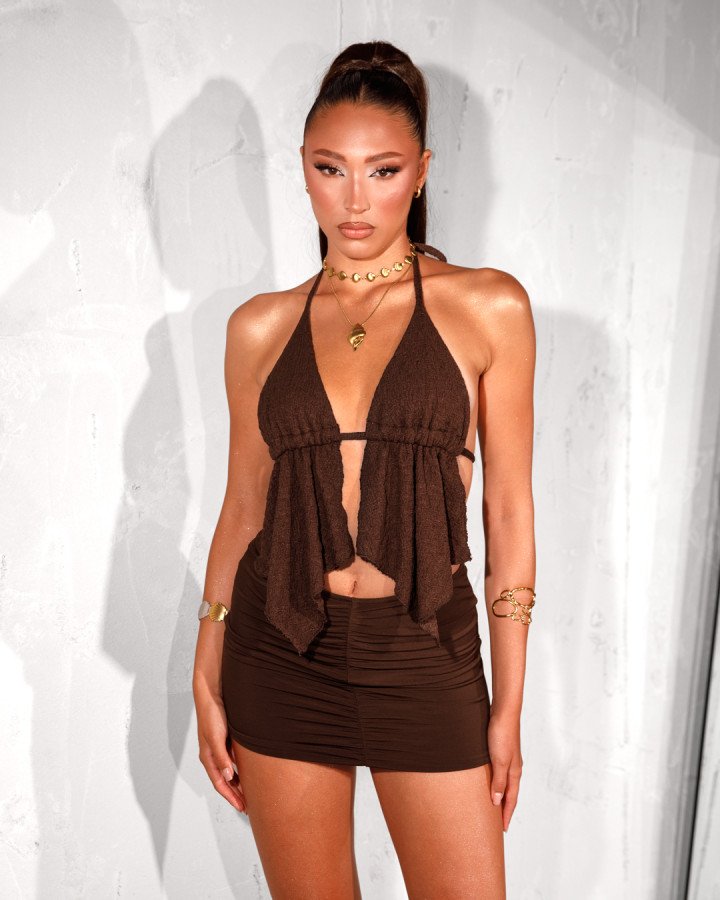Halter-neck top
