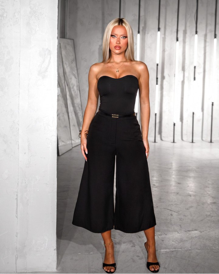 Zip-culotte trousers