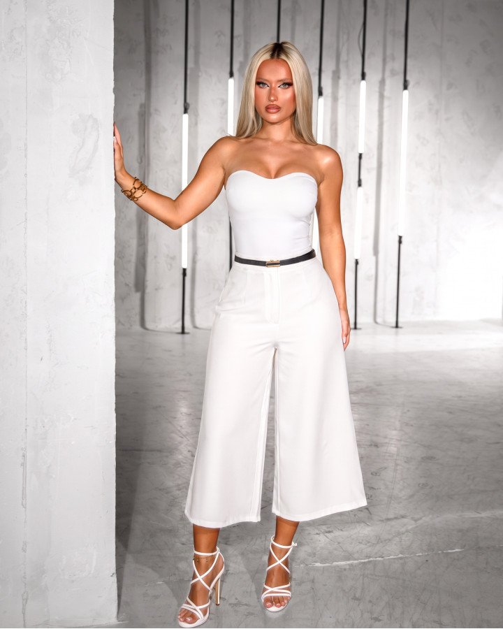 Zip-culotte trousers
