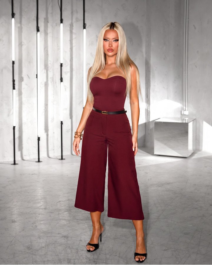 Zip-culotte trousers
